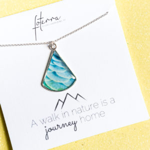 Mexican Snowball Cactus Resin Necklace