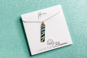 mexican snowball cactus photo necklace