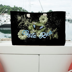 blue morpho butterfly giant tote bag