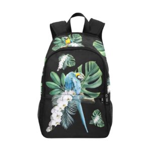 Blue Macaw Backpack with Side Mesh Pockets