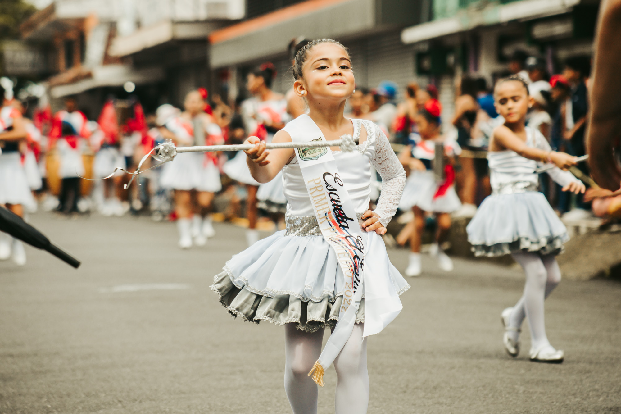 girl dancing in the independence day parade