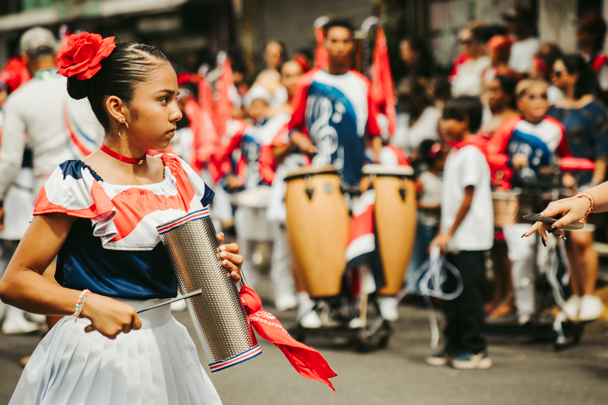 Band member celebrating Independence day in costa Rica