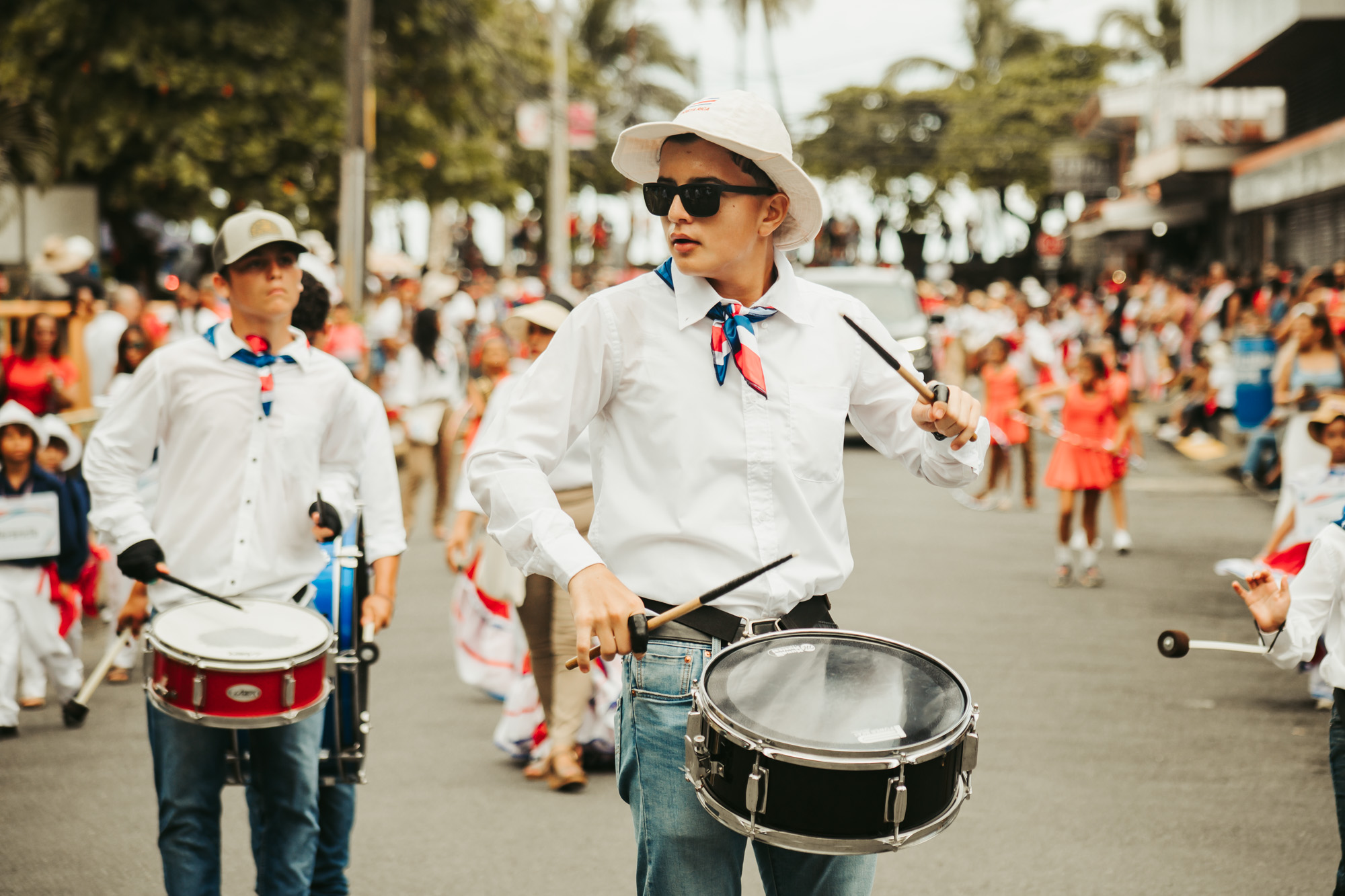 Band member celebrating Independence day in costa Rica