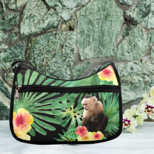 white-faced monkey messenger handbag