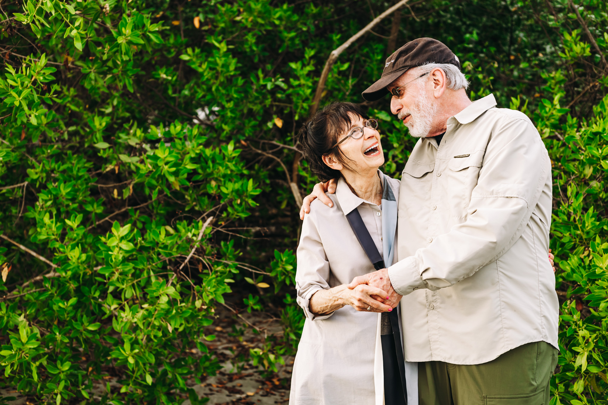 Elderly couple on Manuel Antonio Beach